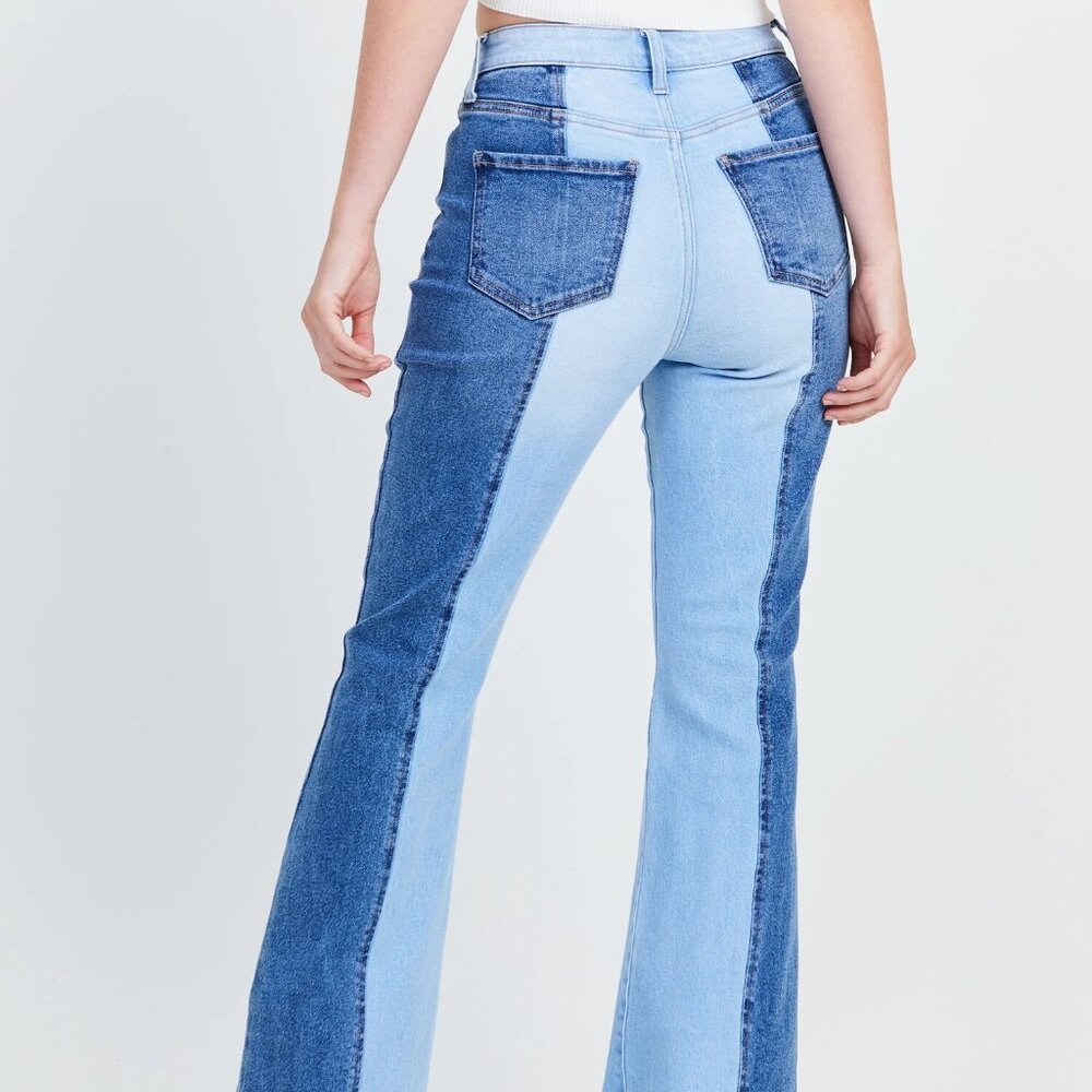 ALTAR'D STATE  TWO TONED FLARED JEANS